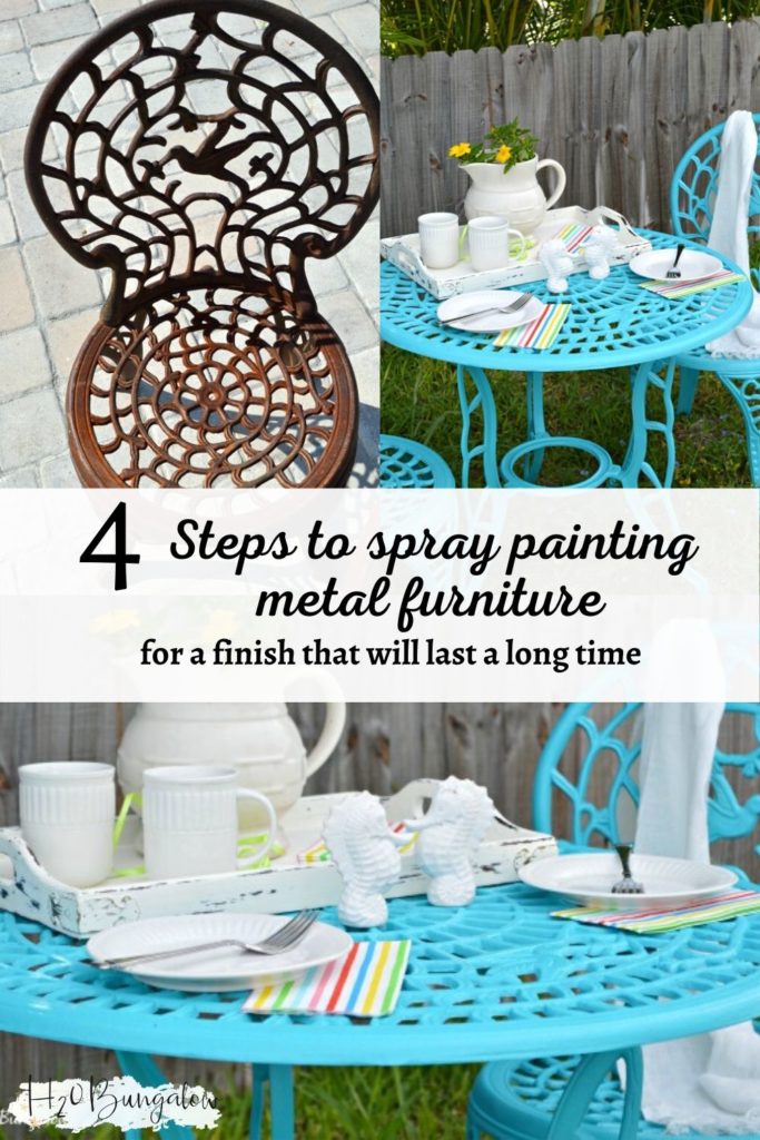 How To Spray Paint Metal Outdoor Furniture To Last A Long Time